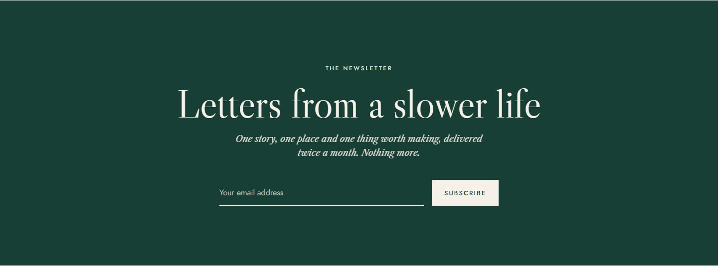 The newsletter band